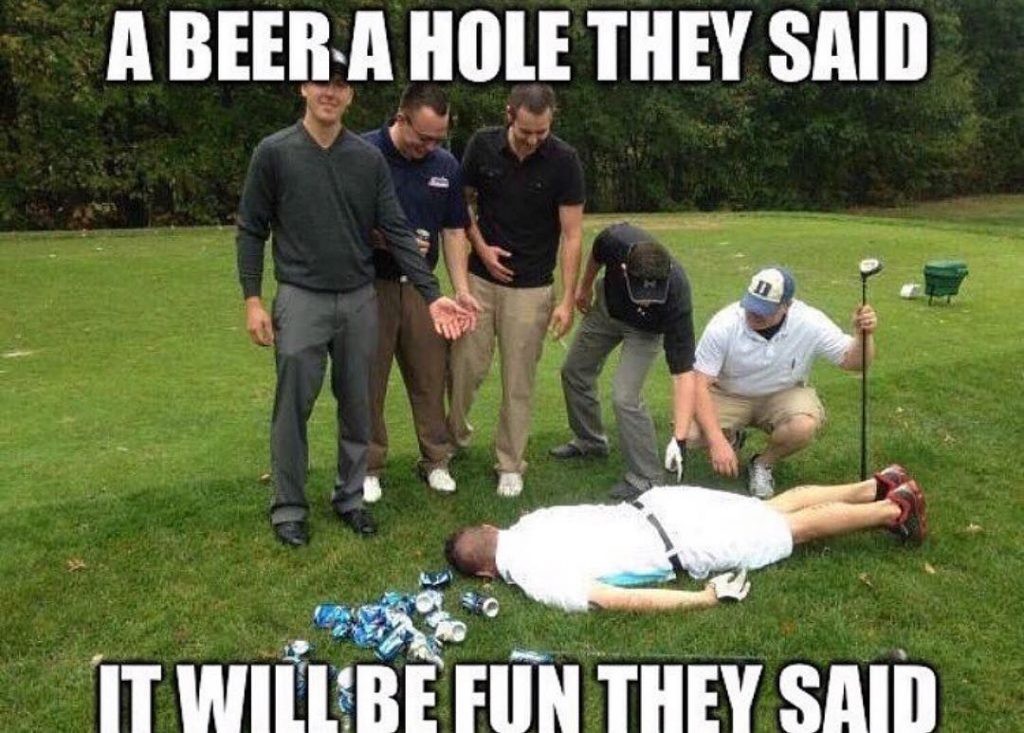 Beer a Hole of Golf